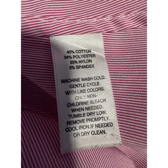 White House Black Market Striped Button Front Blouse - Picture 8 of 9